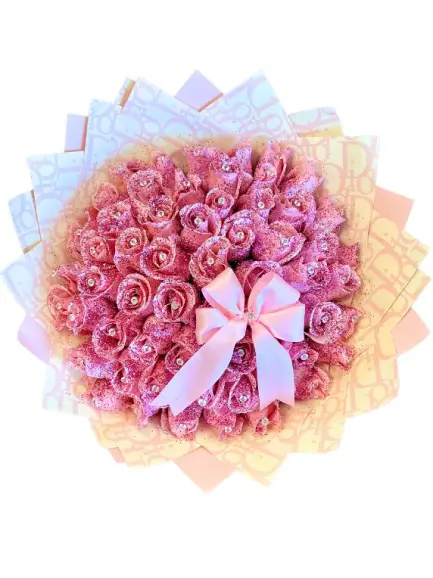 Hand-Tied Bouquet Glitter Luxe