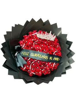 Hand-Tied Bouquet Passion Red