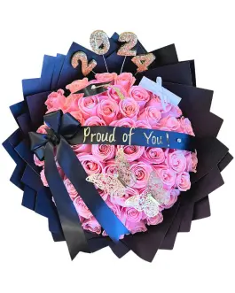 Hand-Tied Bouquet Pink Harmony