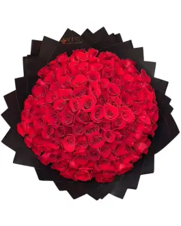 Hand-Tied Bouquet Red Opulence