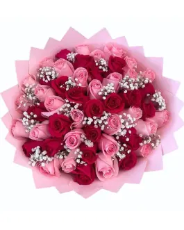 Hand-Tied Bouquet Rosy Serenity
