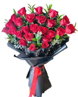 Roses Bouquet Vivid Passion