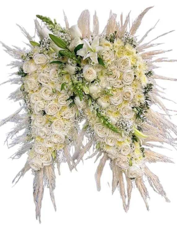 White Angel Wings Sympathy