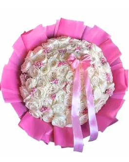 Hand-Tied Bouquet Rosy Embrace