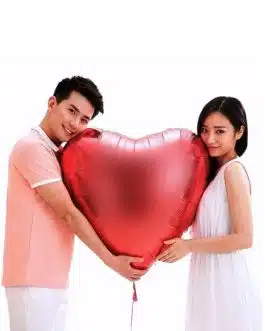 Large Foil Heart Helium Balloon