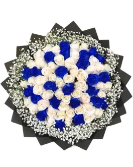 Hand-Tied Bouquet Aqua Grace