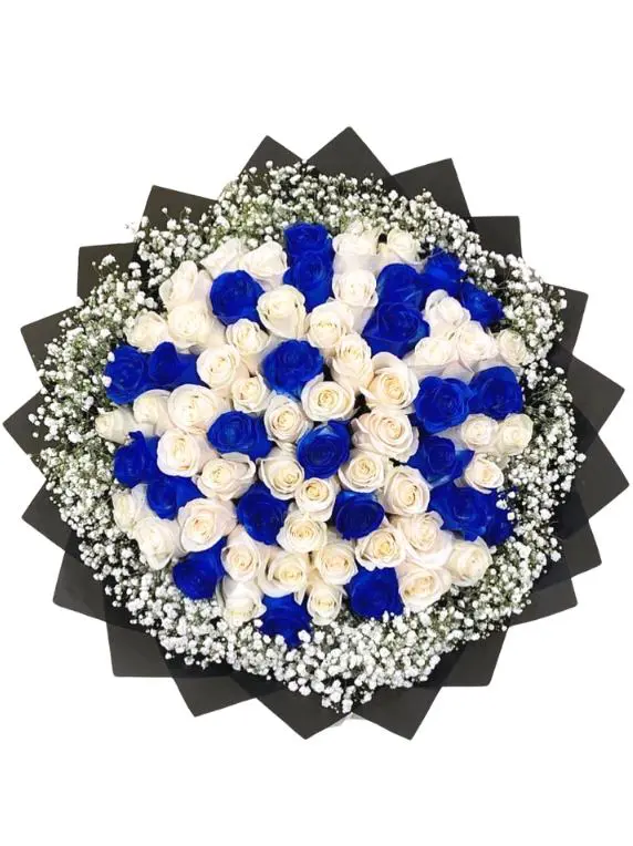 Hand-Tied Bouquet Aqua Grace